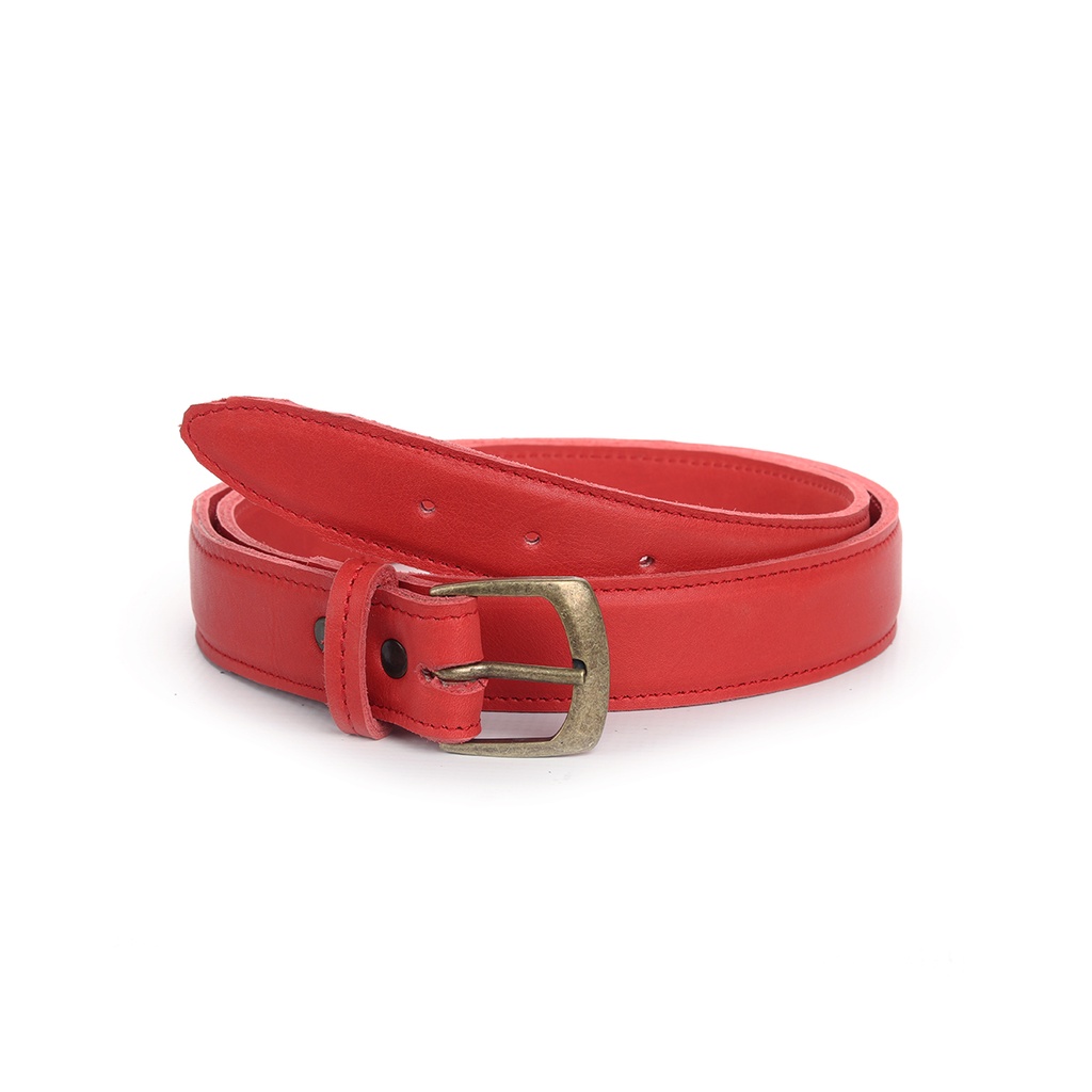 Red Leather Belt | Sproose